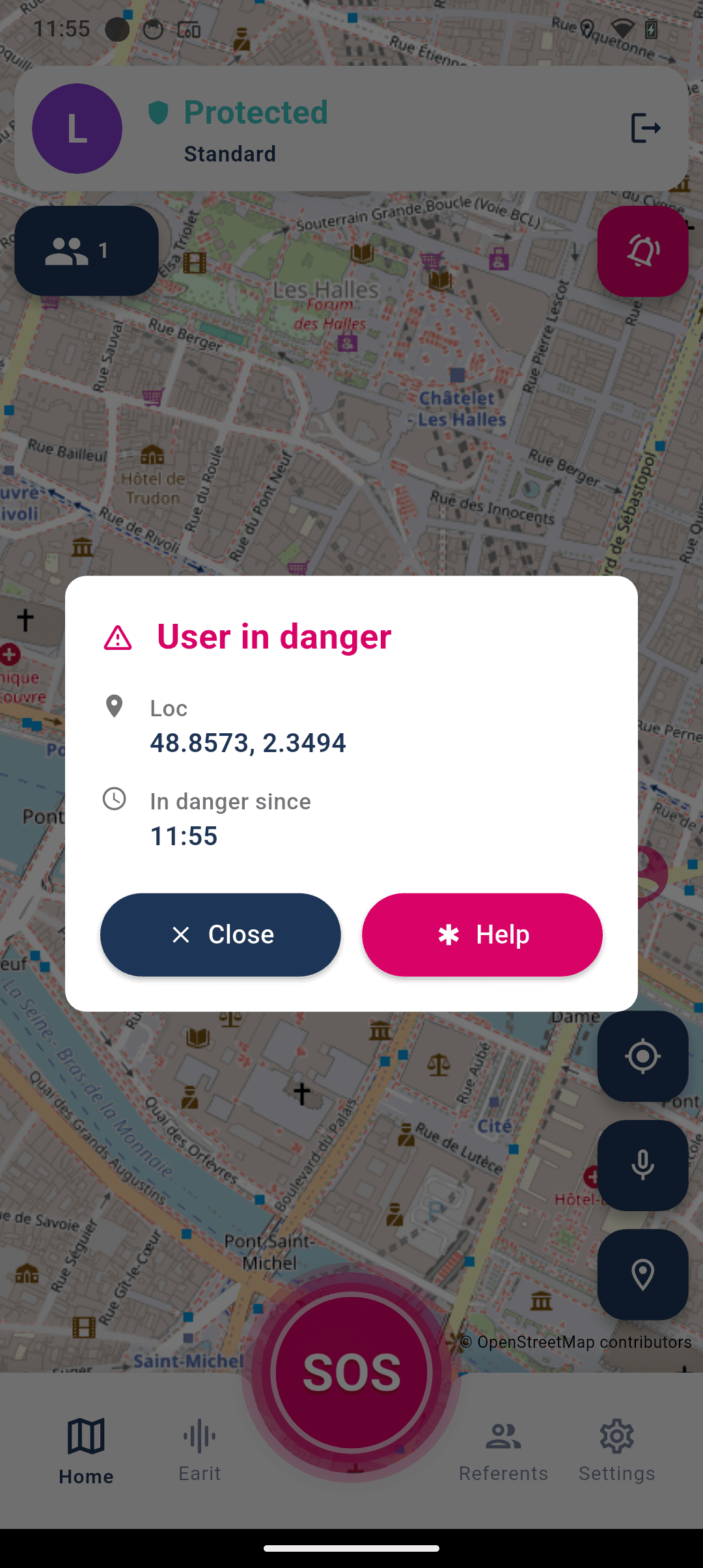 Pour les utilisateurs à proximité